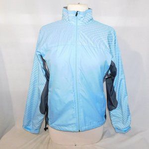 Illumi Nite  M Blue Reflective Vented Water Wind Resistant Activewear Jacket